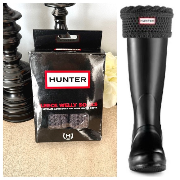 NWT Hunter Cable Knit Cuff Tall Boot Socks